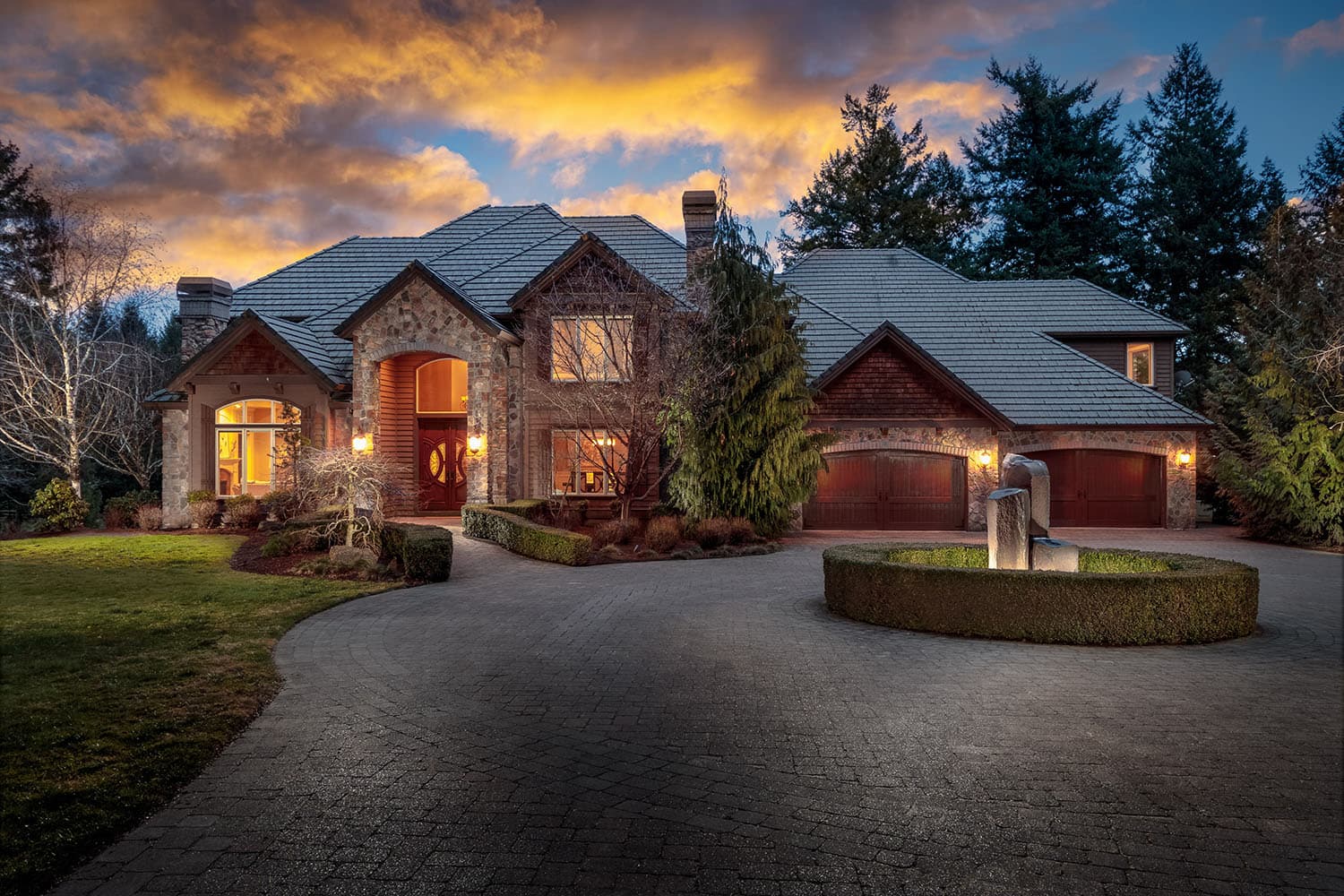 Twilight exterior real estate photography — Portland, OR